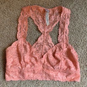 Pink Free People Lace Bralette